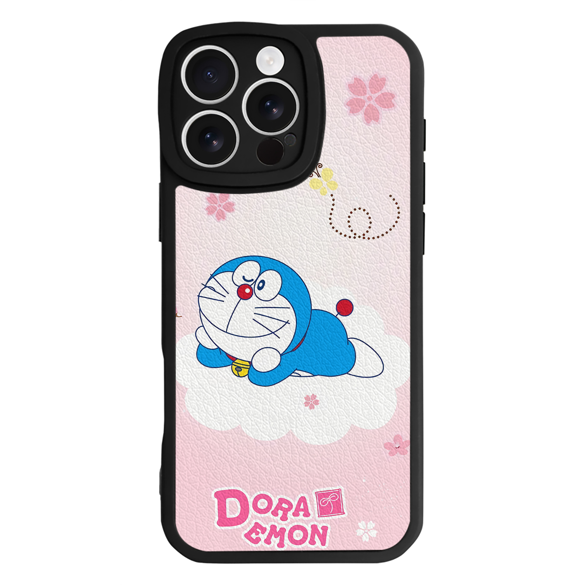 （画像用） ドラえもん Doraemon 【iPhone 16シリーズ対応】シリコンスマホケース（レザー調） 材質：シリコン